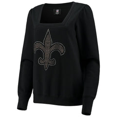 New Orleans Saints Cuce Women's Winners Square Neck Pullover Sweatshirt | NFL Near me