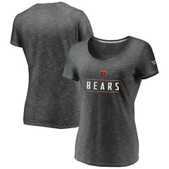Chicago Bears Women's League Leader Space Dye V-Neck T-Shirt | NFL US