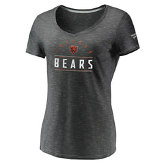 Chicago Bears Women's League Leader Space Dye V-Neck T-Shirt | NFL US