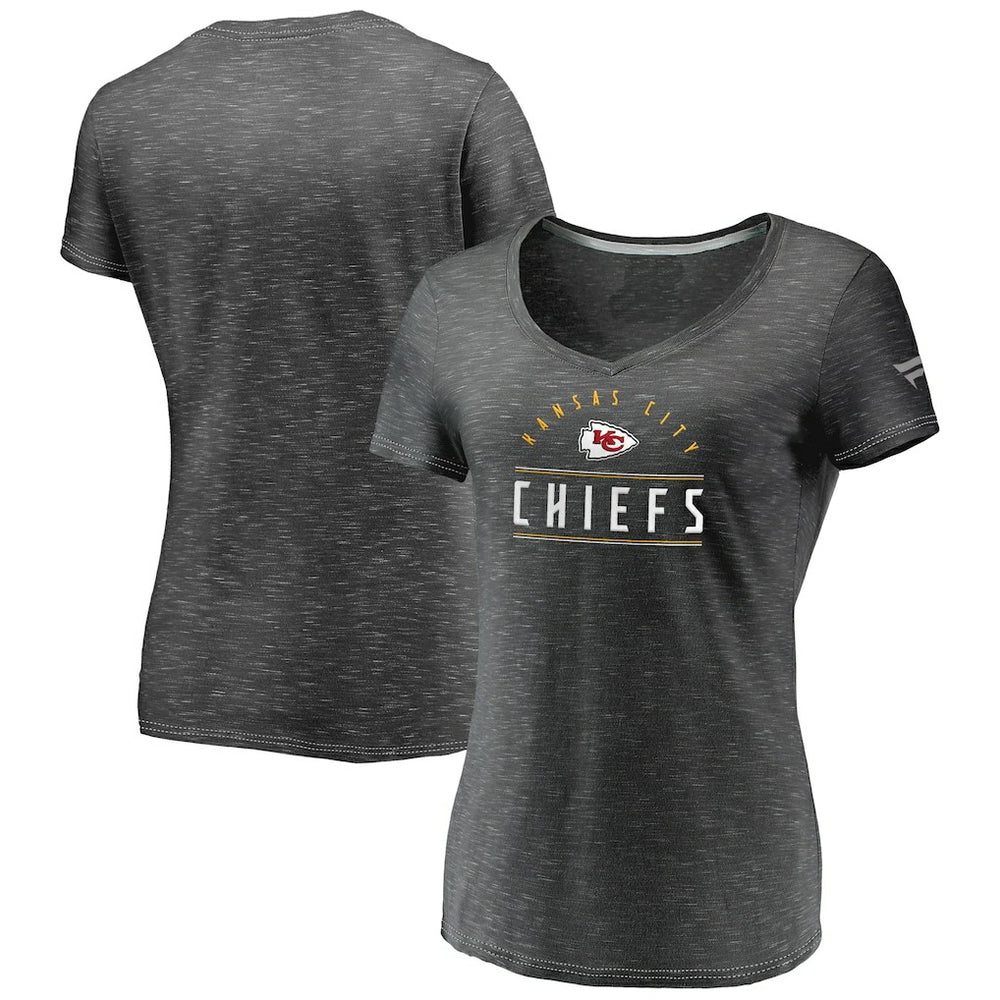 Kansas City Chiefs Women's League Leader Space Dye V-Neck T-Shirt | NFL Near me
