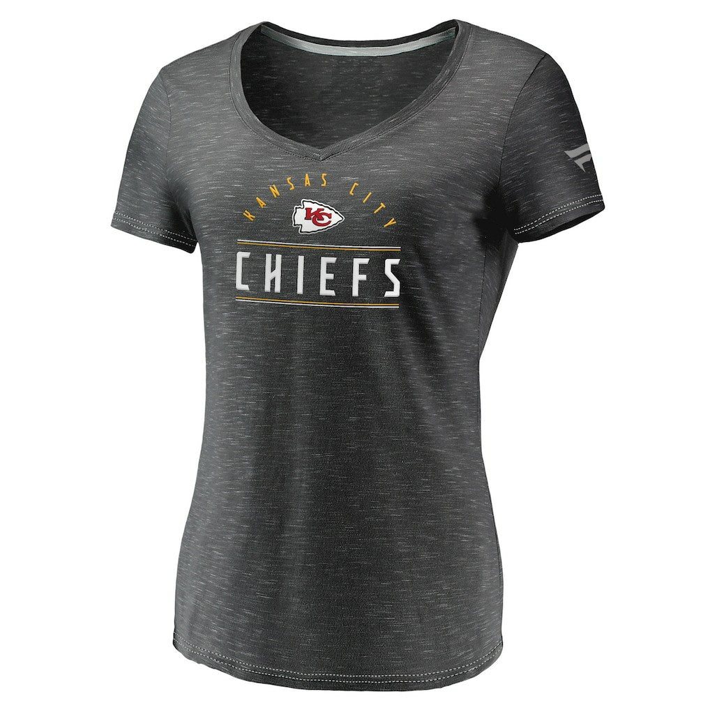 Kansas City Chiefs Women's League Leader Space Dye V-Neck T-Shirt | NFL Near me
