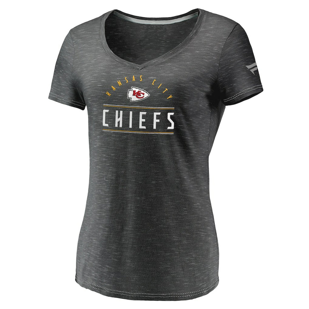 Kansas City Chiefs Women's League Leader Space Dye V-Neck T-Shirt | NFL Near me