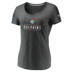 Miami Dolphins Women's League Leader Space Dye V-Neck T-Shirt | NFL Online