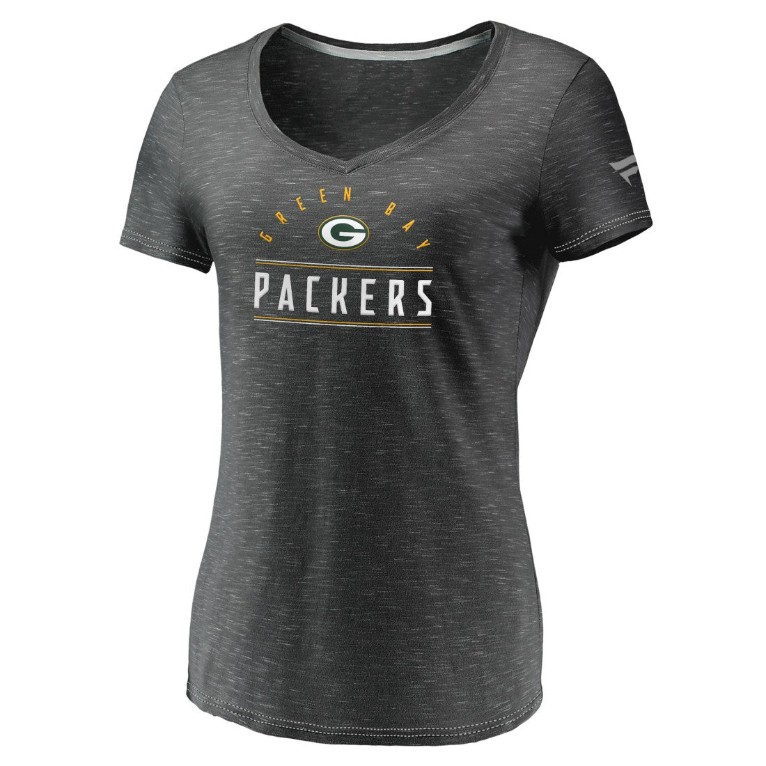 Green Bay Packers Women's League Leader Space Dye V-Neck T-Shirt | NFL Near me