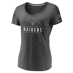 Las Vegas Raiders Women's League Leader Space Dye V-Neck T-Shirt | NFL Online