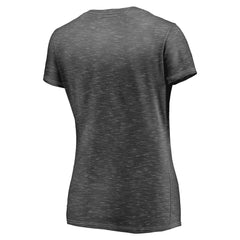 Charcoal Boston Celtics Women's Double-Fade Space-Dye V-Neck T-Shirt | NBA