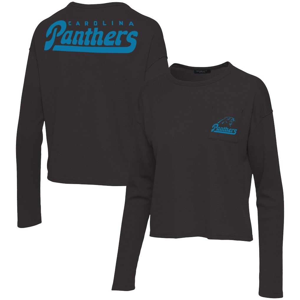 Carolina Panthers Junk Food Women's Pocket Thermal Long Sleeve T-Shirt | NFL Sale