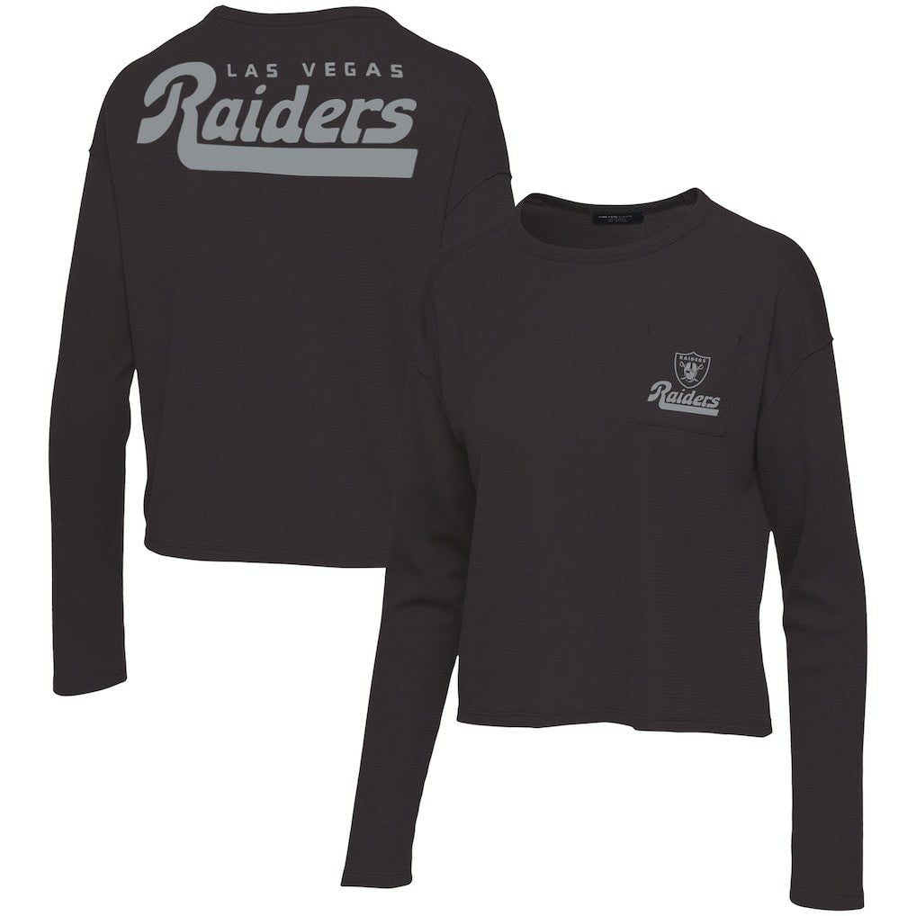 Las Vegas Raiders Junk Food Women's Pocket Thermal Long Sleeve T-Shirt | NFL New