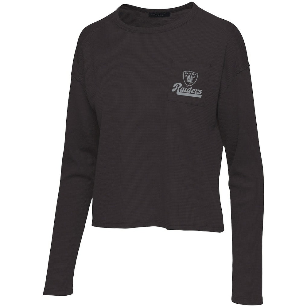 Las Vegas Raiders Junk Food Women's Pocket Thermal Long Sleeve T-Shirt | NFL New