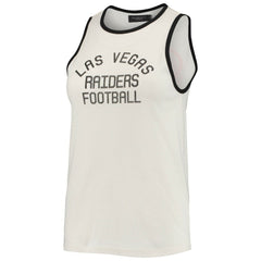 Las Vegas Raiders Junk Food Women's Throwback Pop Binding Scoop Neck Tank Top | NFL New