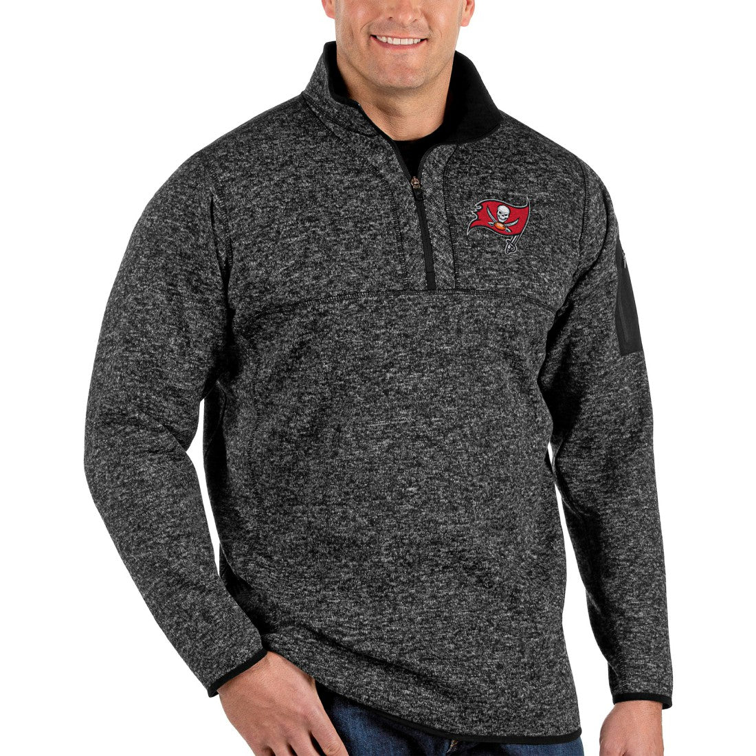 Tampa Bay Buccaneers Antigua Fortune Big & Tall Quarter-Zip Pullover Jacket | NFL US