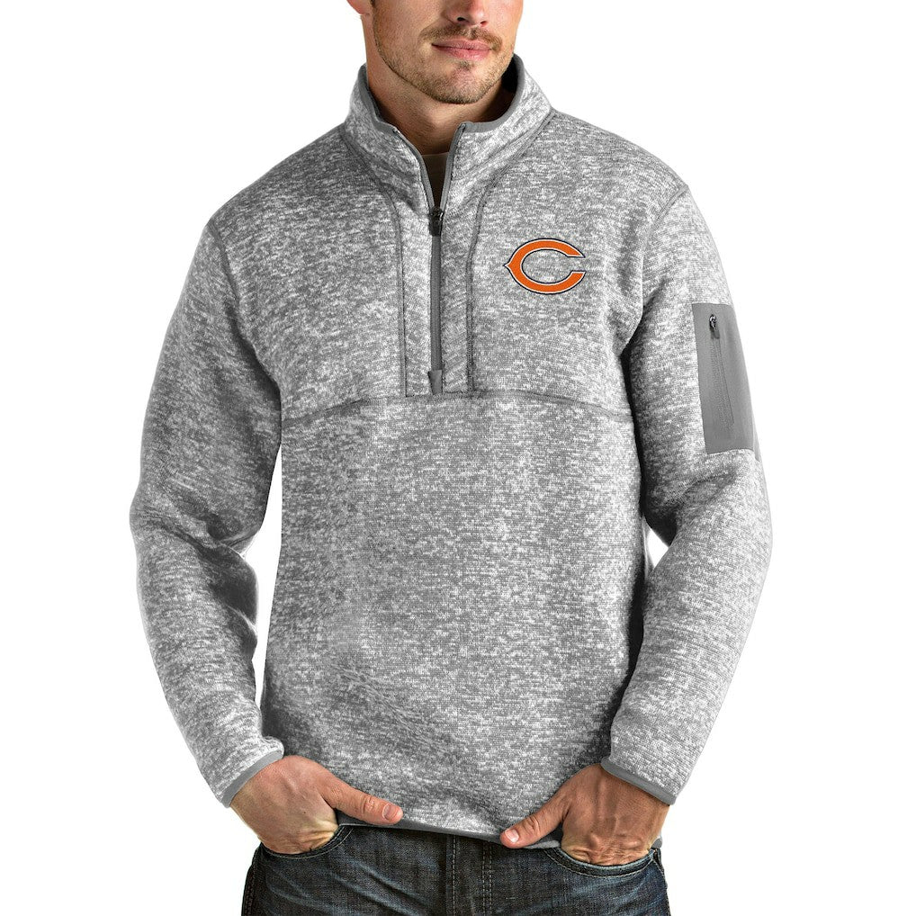 Chicago Bears Antigua Fortune Quarter-Zip Pullover Jacket | NFL Discount