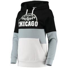 Chicago White Sox G-III Sports by Carl Banks Women's Block and Tackle Colorblock Pullover Hoodie - MLB Hoodies
