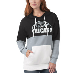 Chicago White Sox G-III Sports by Carl Banks Women's Block and Tackle Colorblock Pullover Hoodie - MLB Hoodies