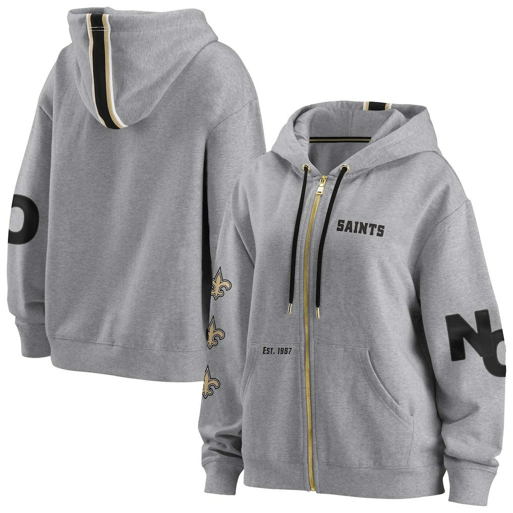 New Orleans Saints WEAR by Erin Andrews Women's Full-Zip Hoodie | NFL Sale