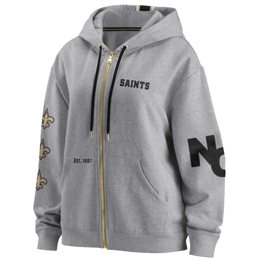 New Orleans Saints WEAR by Erin Andrews Women's Full-Zip Hoodie | NFL Sale