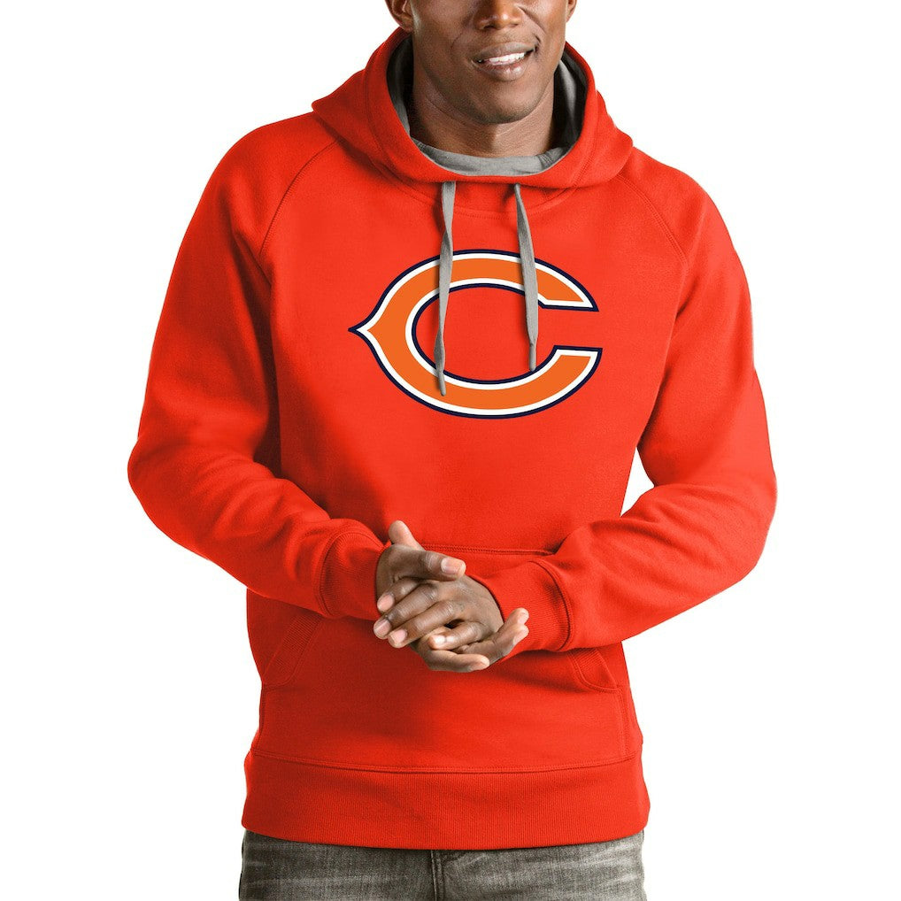 Chicago Bears Antigua Logo Victory Pullover Hoodie | NFL Discount