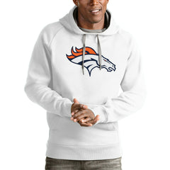 Denver Broncos Antigua Victory Pullover Hoodie | NFL Outlet
