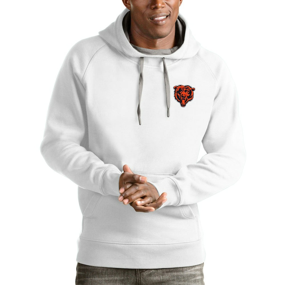 Chicago Bears Antigua Logo Victory Pullover Hoodie | NFL Outlet