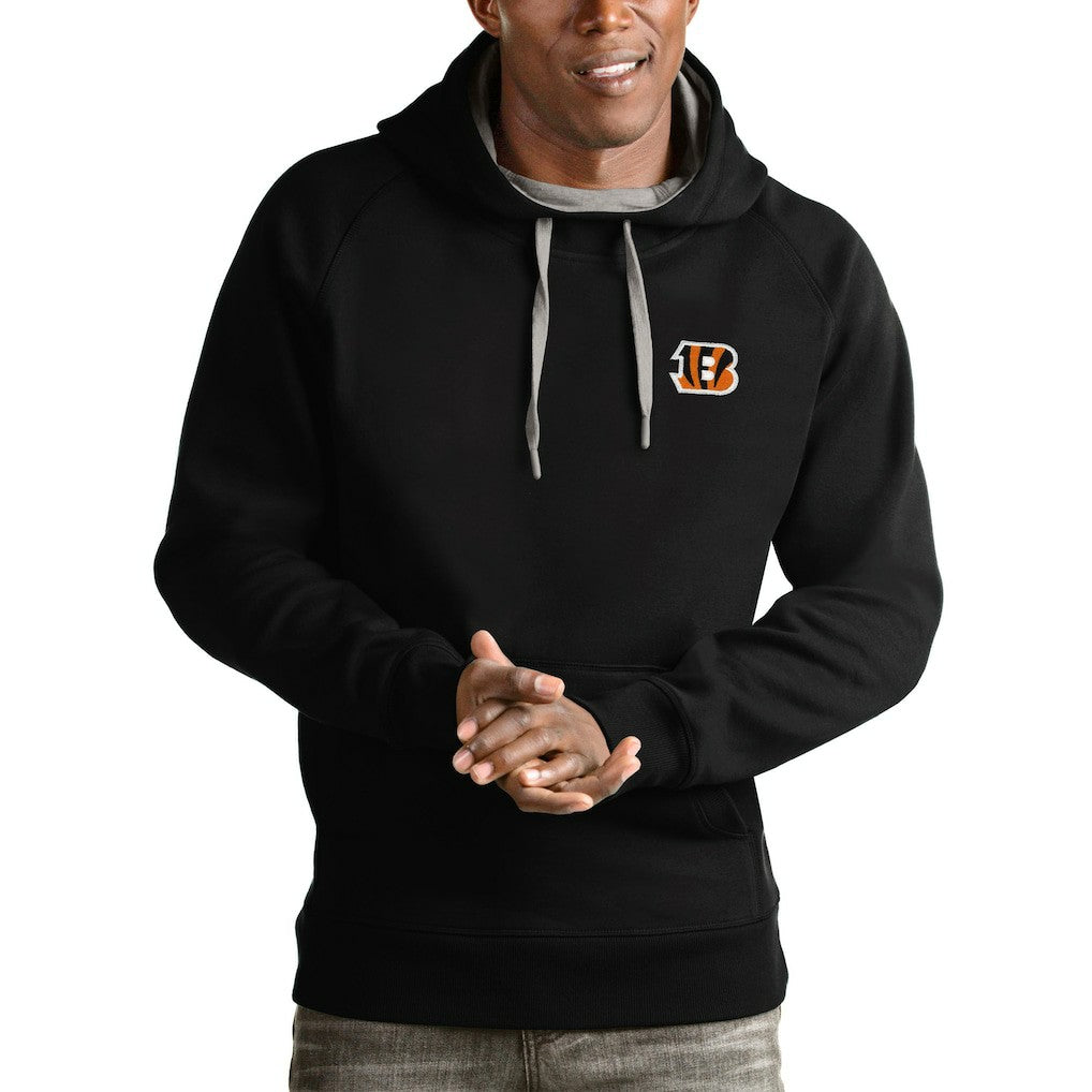 Cincinnati Bengals Antigua Logo Victory Pullover Hoodie | NFL Outlet