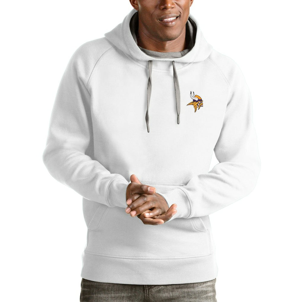 Minnesota Vikings Antigua Logo Victory Pullover Hoodie | NFL Near me