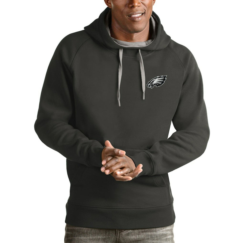 Philadelphia Eagles Antigua Logo Victory Pullover Hoodie | NFL Discount