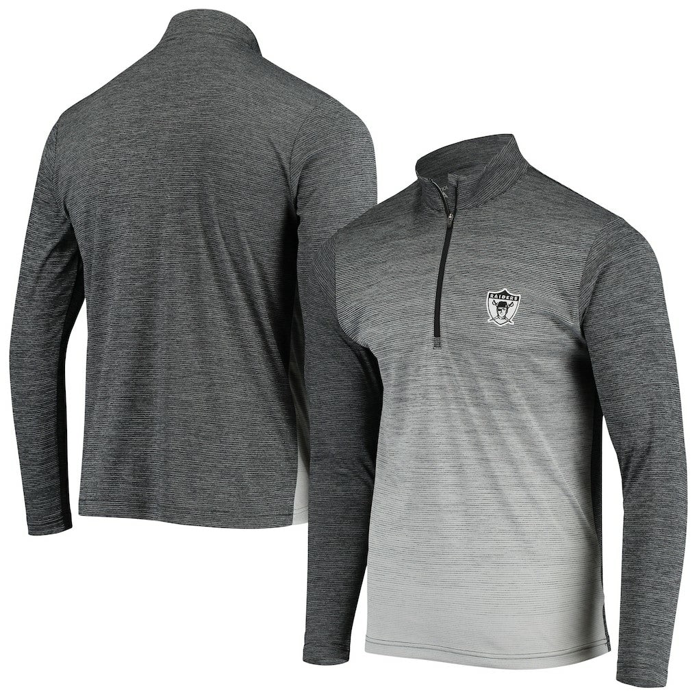 Las Vegas Raiders Antigua Throwback Cycle Quarter-Zip Jacket | NFL Discount