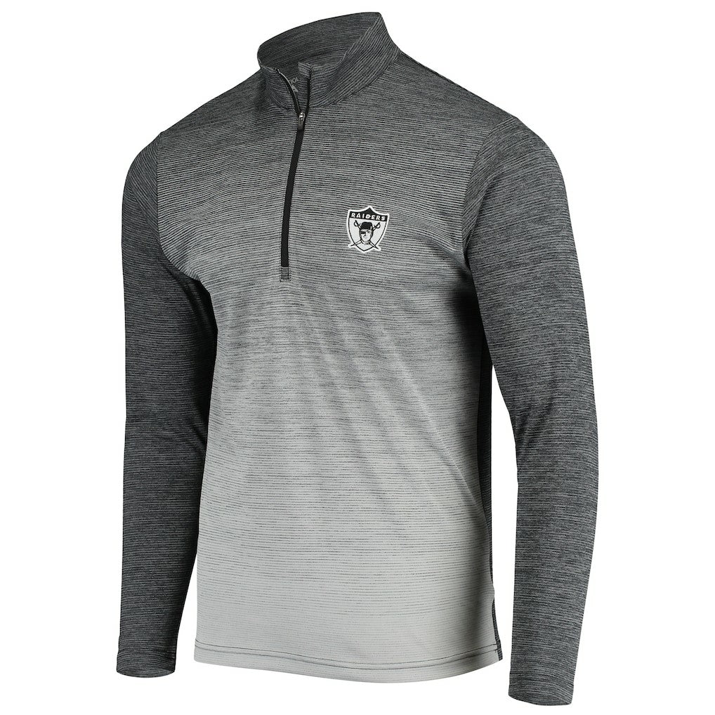 Las Vegas Raiders Antigua Throwback Cycle Quarter-Zip Jacket | NFL Discount