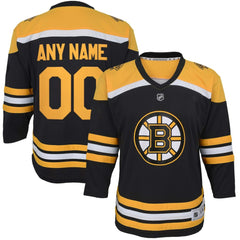 Boston Bruins Youth Home Replica Custom Jersey -  NHL Jerseys