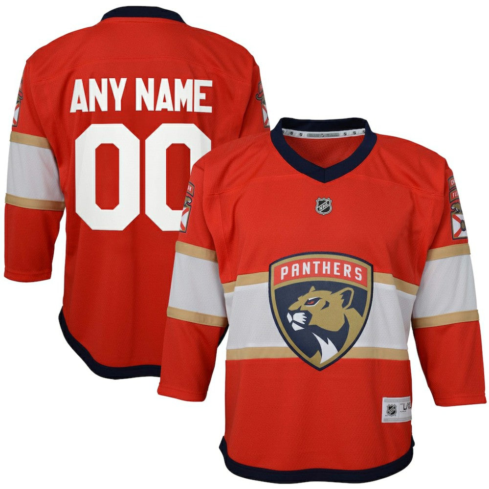 Florida Panthers Youth Home Replica Custom Jersey -  NHL Jerseys