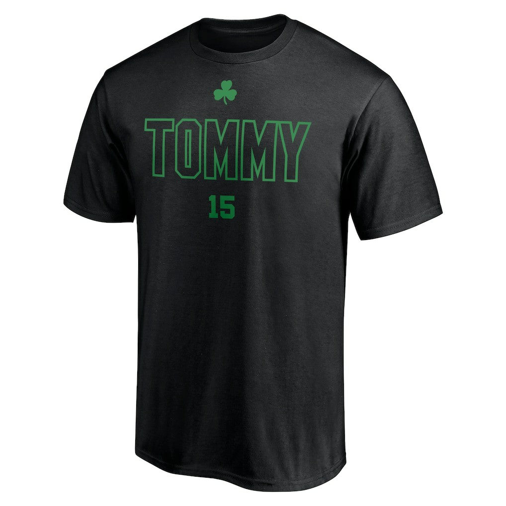 Black Tom Heinsohn Boston Celtics T-Shirt | NBA