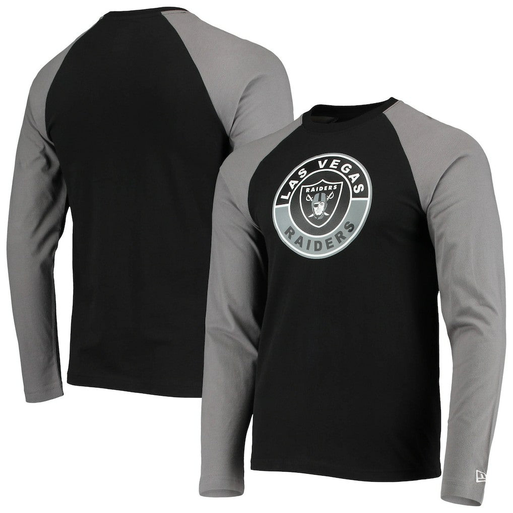 Las Vegas Raiders League Raglan Long Sleeve T-Shirt | NFL Hot