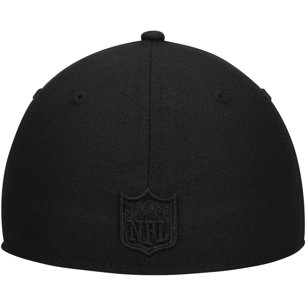 Detroit Lions Black on Black Low Profile 59FIFTY II Fitted Hat | NFL Discount