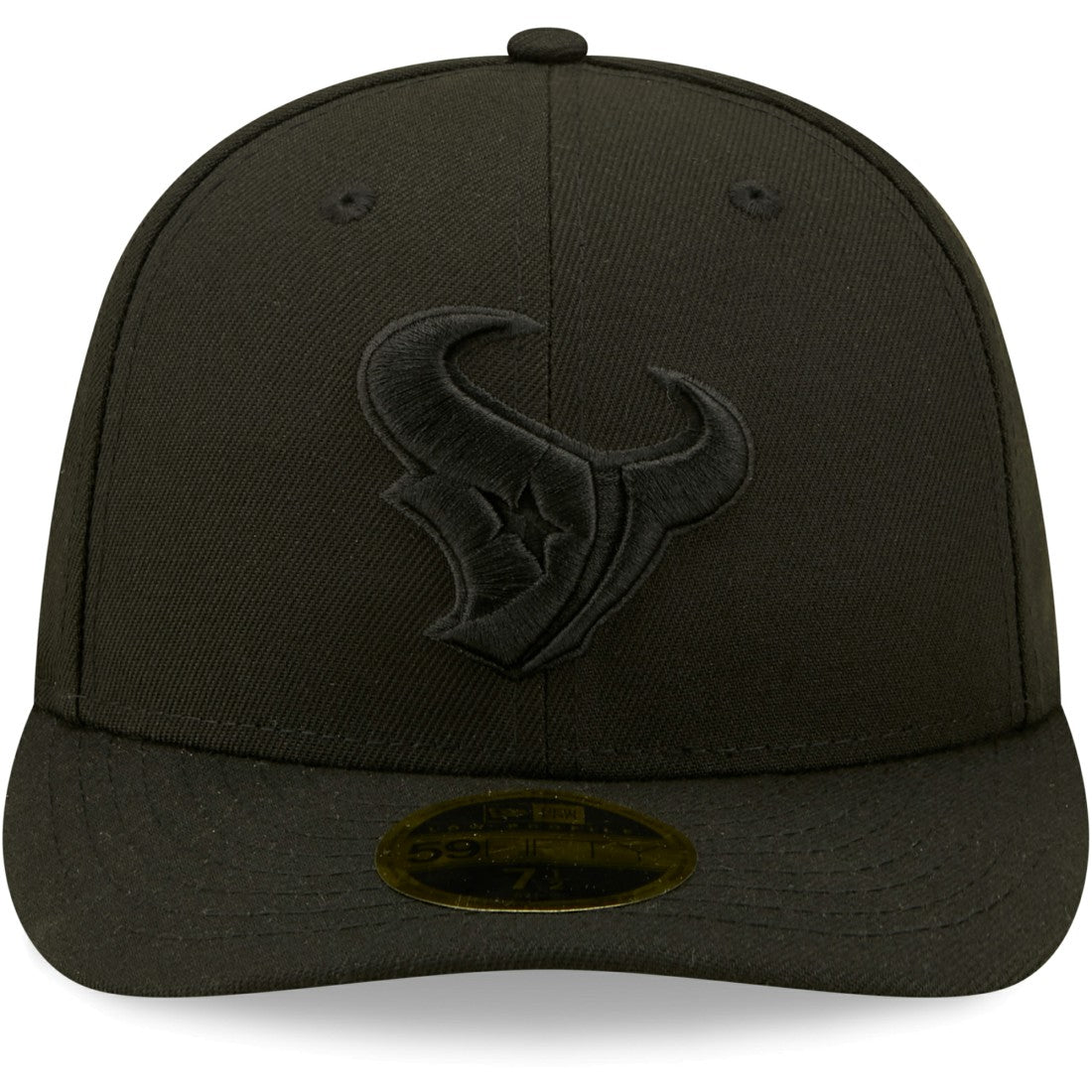 Houston Texans Black on Black Low Profile 59FIFTY II Fitted Hat | NFL Sale