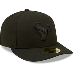 Houston Texans Black on Black Low Profile 59FIFTY II Fitted Hat | NFL Sale