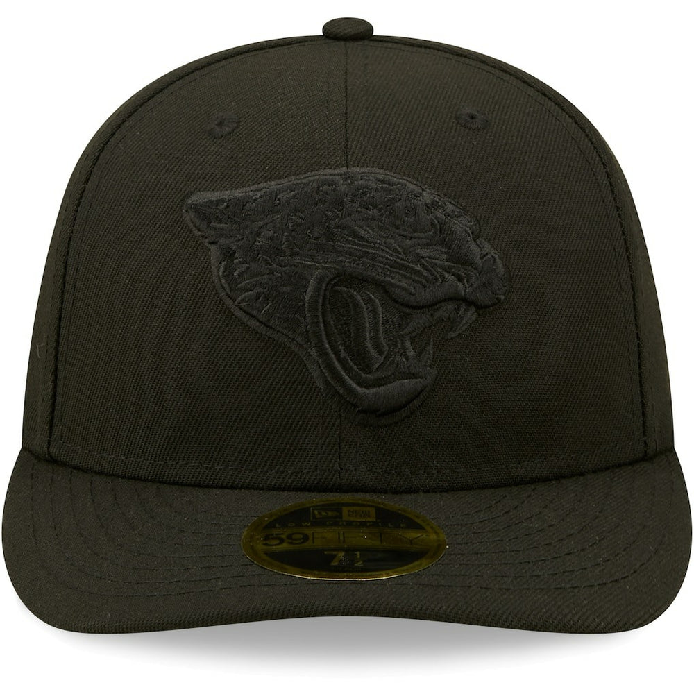 Jacksonville Jaguars Black on Black Low Profile 59FIFTY II Fitted Hat | NFL Discount