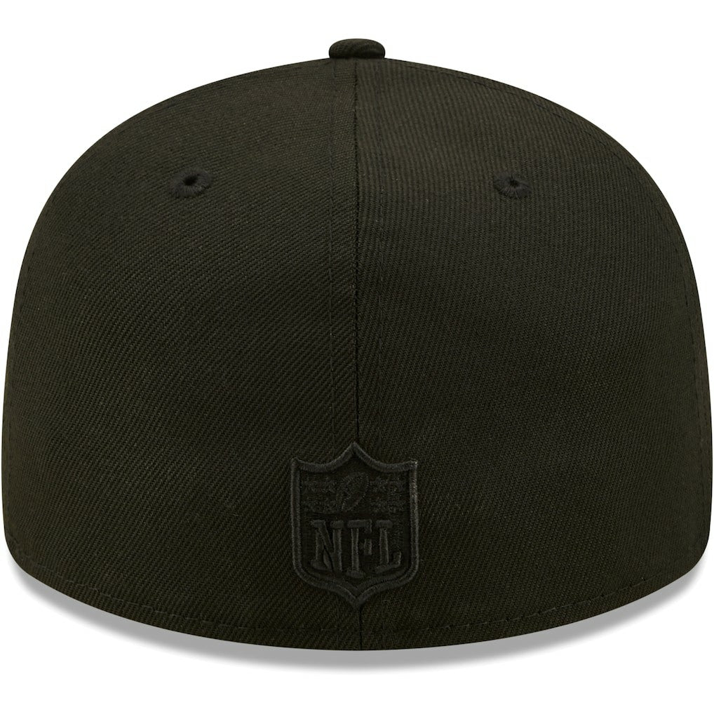 Jacksonville Jaguars Black on Black Low Profile 59FIFTY II Fitted Hat | NFL Discount