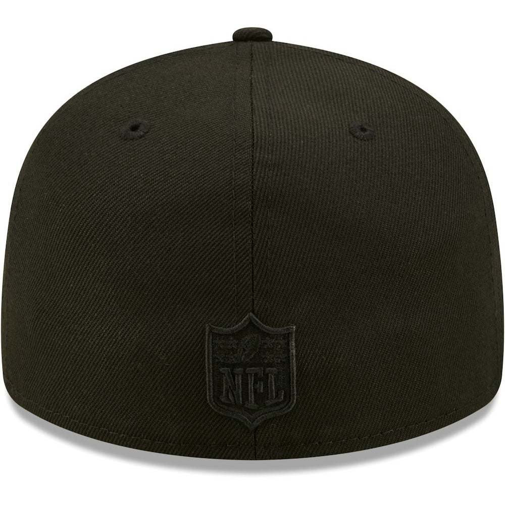 Jacksonville Jaguars Black on Black Low Profile 59FIFTY II Fitted Hat | NFL Discount