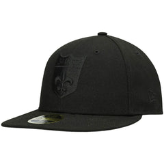 New Orleans Saints Historic Logo Black on Black Low Profile 59FIFTY II Fitted Hat | NFL Outlet