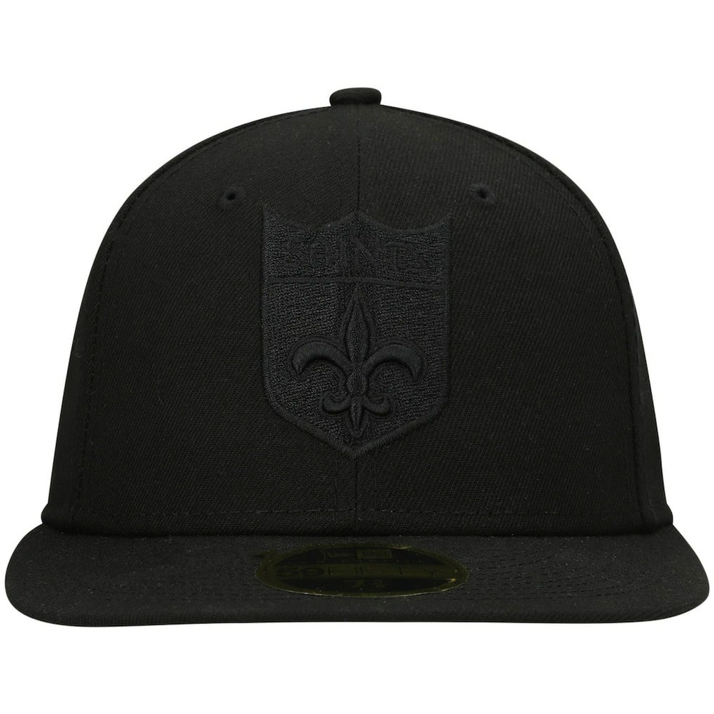 New Orleans Saints Historic Logo Black on Black Low Profile 59FIFTY II Fitted Hat | NFL Outlet