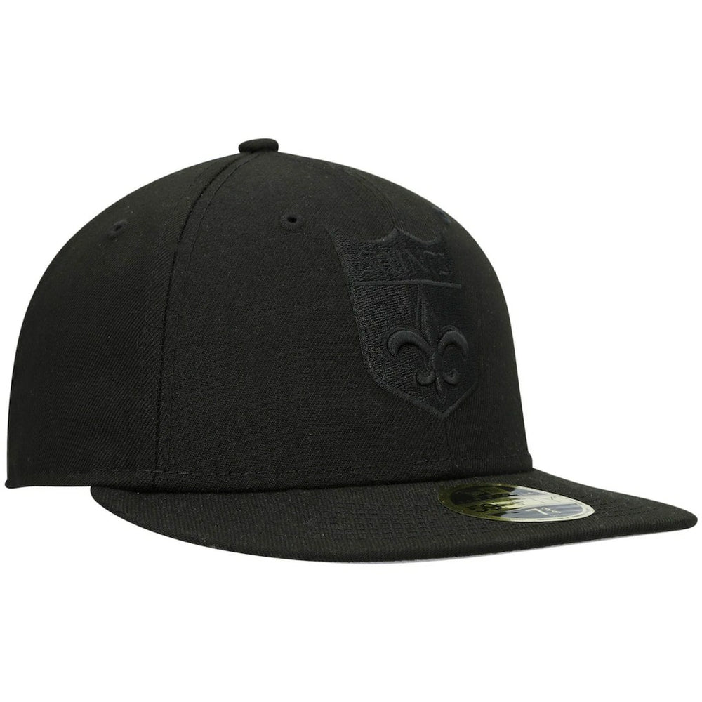 New Orleans Saints Historic Logo Black on Black Low Profile 59FIFTY II Fitted Hat | NFL Outlet