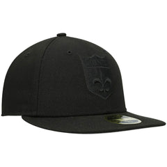 New Orleans Saints Historic Logo Black on Black Low Profile 59FIFTY II Fitted Hat | NFL Outlet