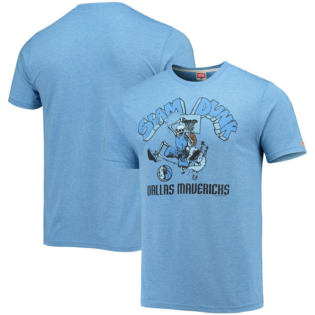 Blue Dallas Mavericks Homage NBA x Grateful Dead Tri-Blend T-Shirt sale | NBA