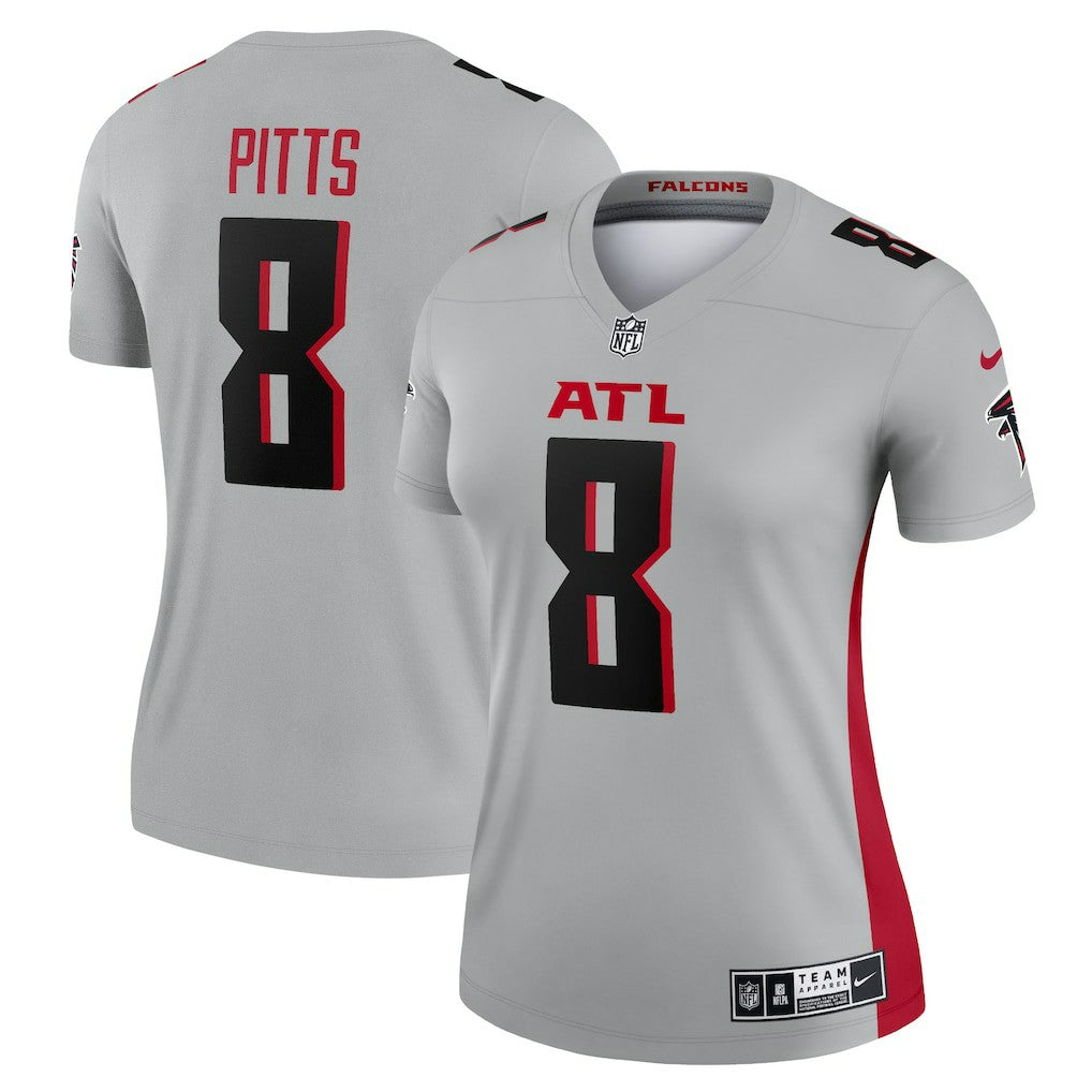 Atlanta Falcons Kyle Pitts Sr.  Women's Inverted Legend Player Performance Top | NFL New