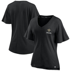 New Orleans Saints Women's Southpaw Flutter V-Neck T-Shirt | NFL Online