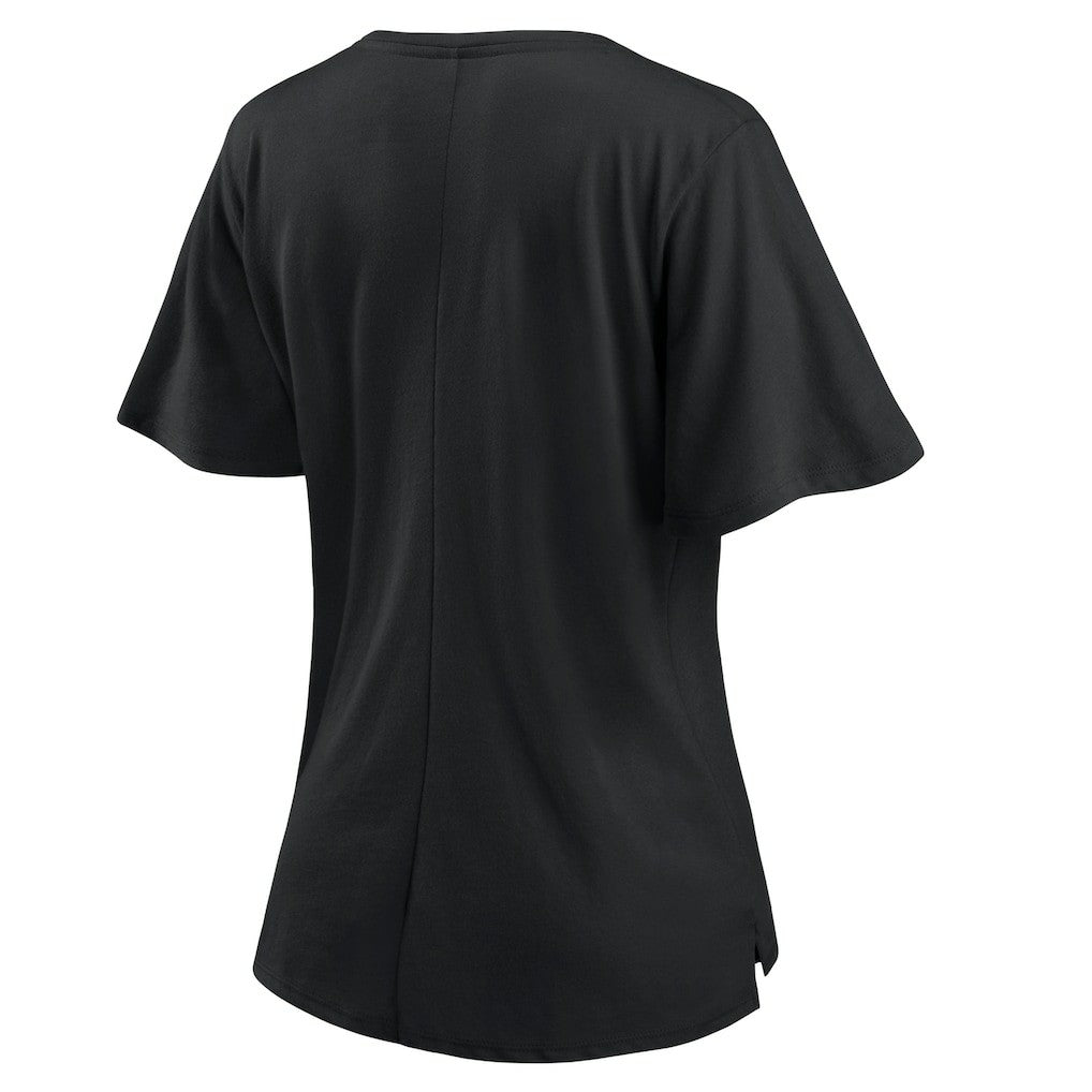 New Orleans Saints Women's Southpaw Flutter V-Neck T-Shirt | NFL Online