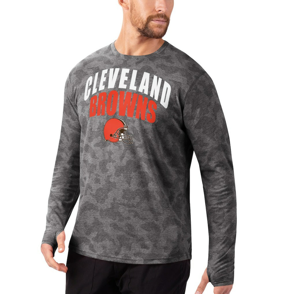 Cleveland Browns MSX by Michael Strahan Camo Performance Long Sleeve T-Shirt | NFL On sale