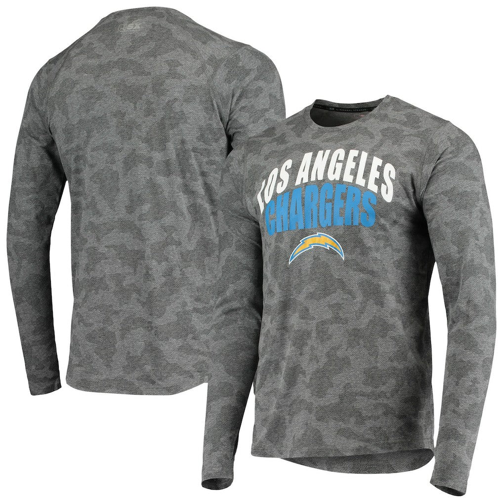Los Angeles Chargers MSX by Michael Strahan Camo Performance Long Sleeve T-Shirt | NFL New