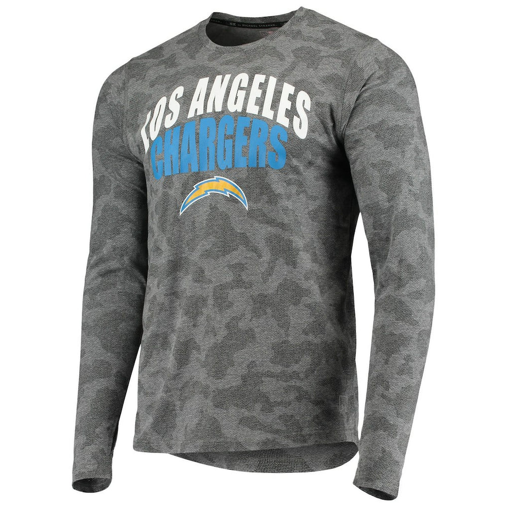 Los Angeles Chargers MSX by Michael Strahan Camo Performance Long Sleeve T-Shirt | NFL New