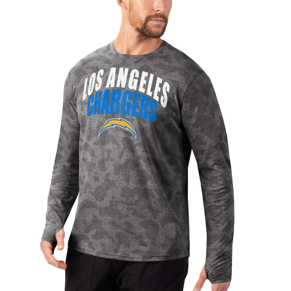 Los Angeles Chargers MSX by Michael Strahan Camo Performance Long Sleeve T-Shirt | NFL New